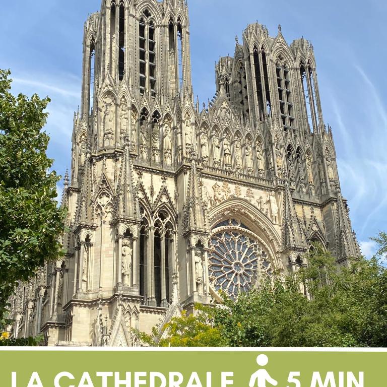Le Chapitre - Appartement Centre - Terrasse - Climatisation - Reims - One-Bedroom Apartment - 3