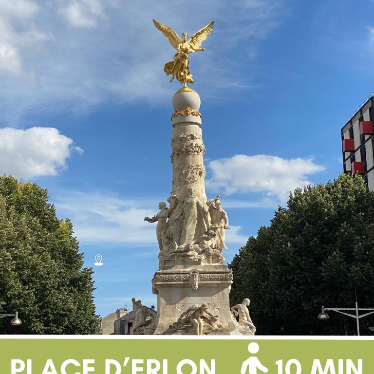 Le Chapitre - Appartement Centre - Terrasse - Climatisation - Reims - One-Bedroom Apartment - 19