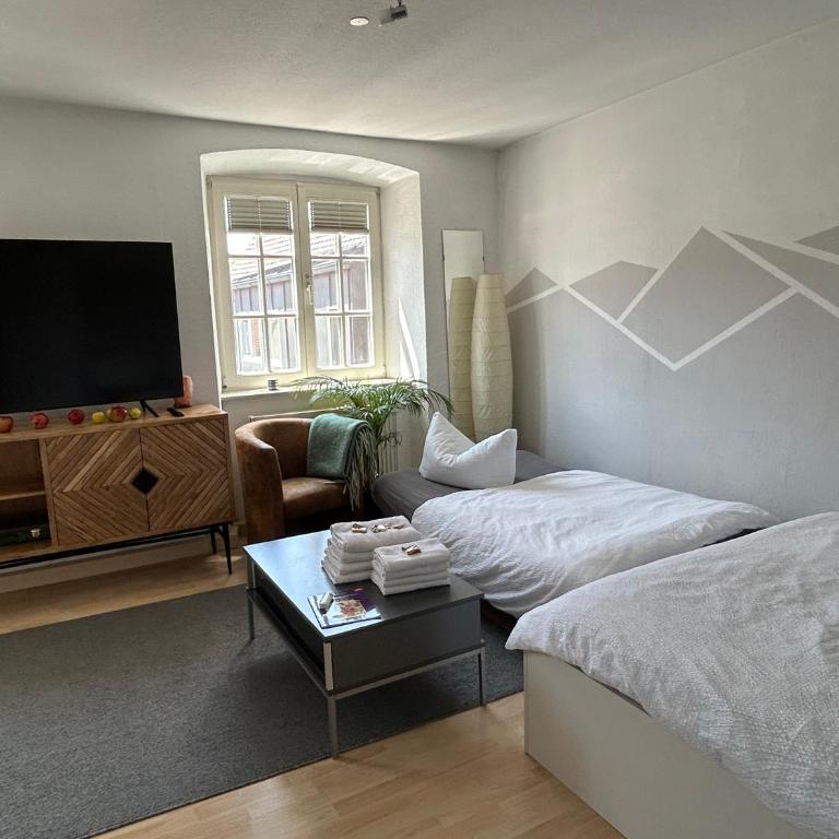 Schlafen wie Prinzessinen in Kempten Schlösschen - Camera Tripla Comfort con Bagno Privato - 3