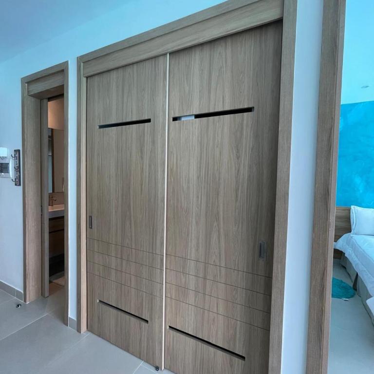 Apartamento 4g Baia Kristal Cartagena - One-Bedroom Apartment with Balcony and Water View - 37