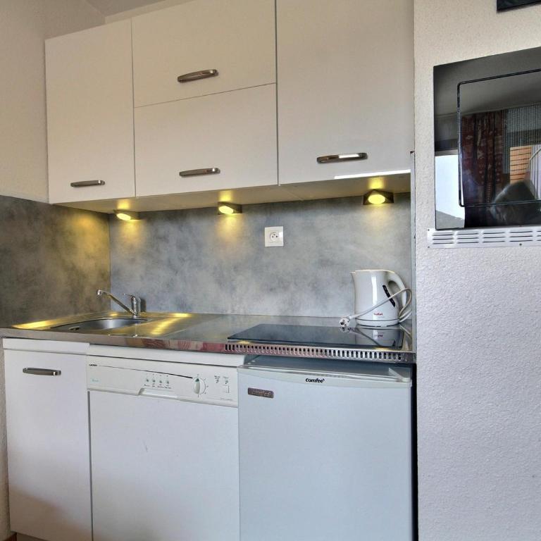 Studio cabine 4 pers, vue pistes, centre Belle Plagne - FR-1-455-269 - Estudio - 5