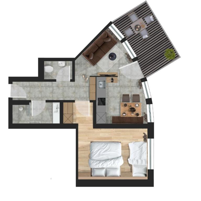 Arabella Retreat & Spa - Apartment mit 1 Schlafzimmer und Gartenblick - 1