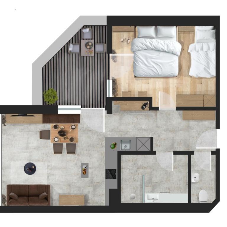 Arabella Retreat & Spa - Apartment mit 1 Schlafzimmer und Terrasse - 1