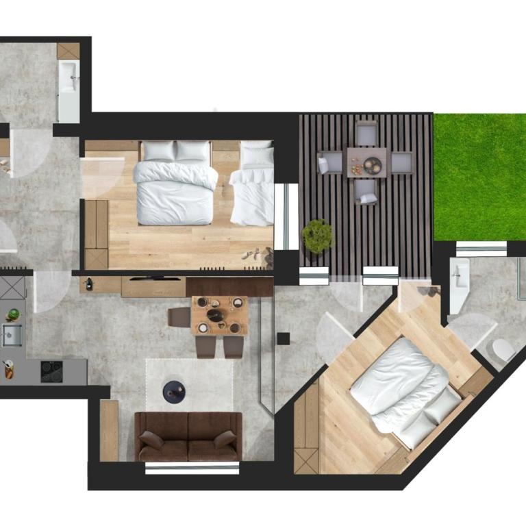 Arabella Retreat & Spa - Apartment mit 2 Schlafzimmern und Terrasse - 1