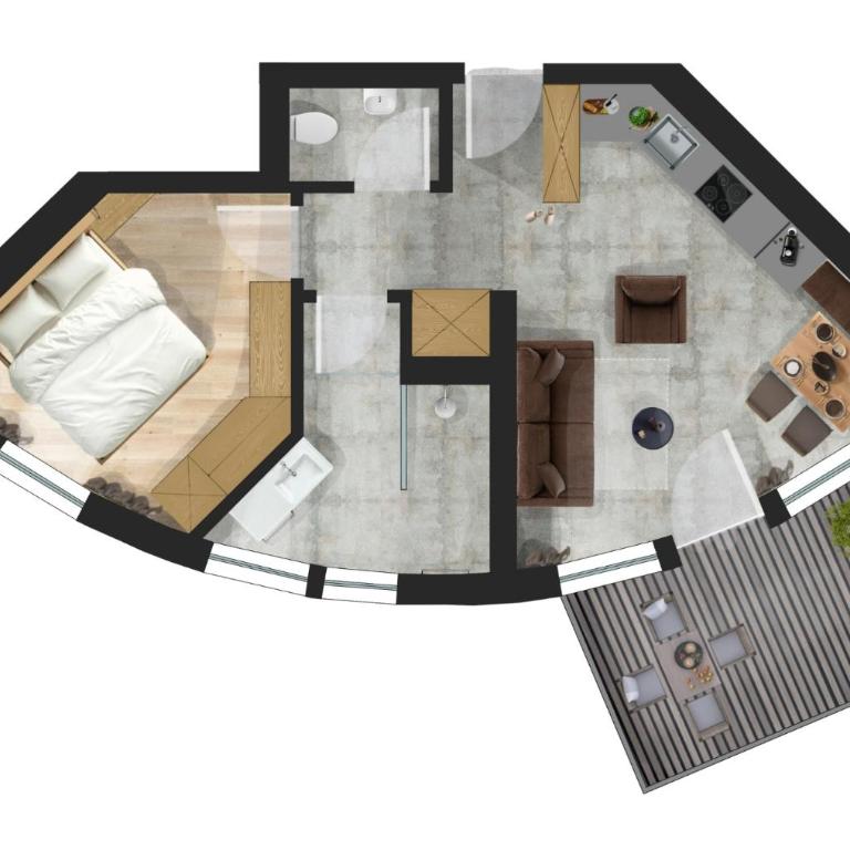 Arabella Retreat & Spa - Apartment mit 1 Schlafzimmer, Balkon und Bergblick - 1