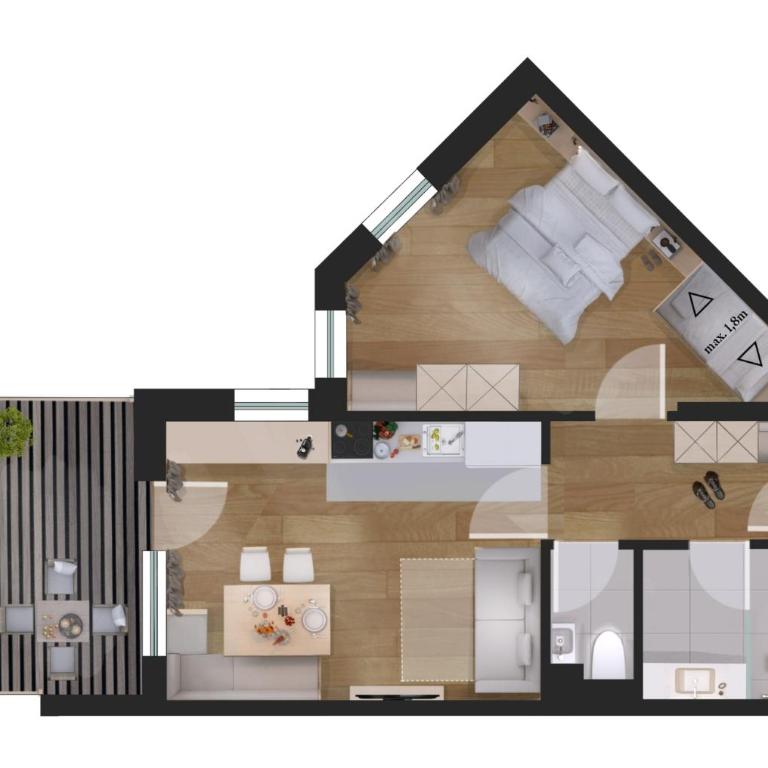 Arabella Retreat & Spa - Dreibettzimmer mit Dusche - 1