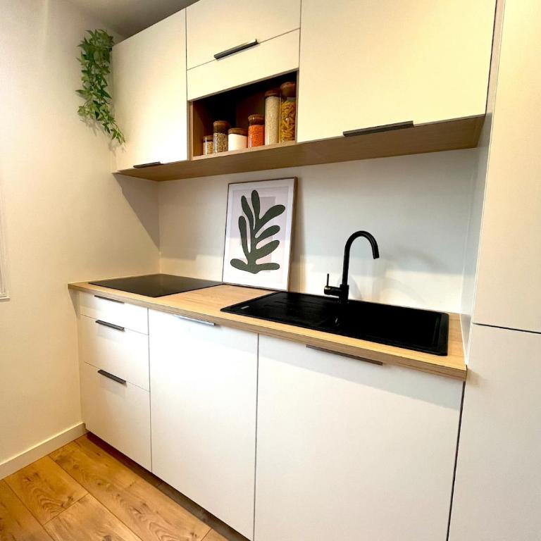 Studio cosy rénové en plein coeur du bourg - One-Bedroom Apartment - 9