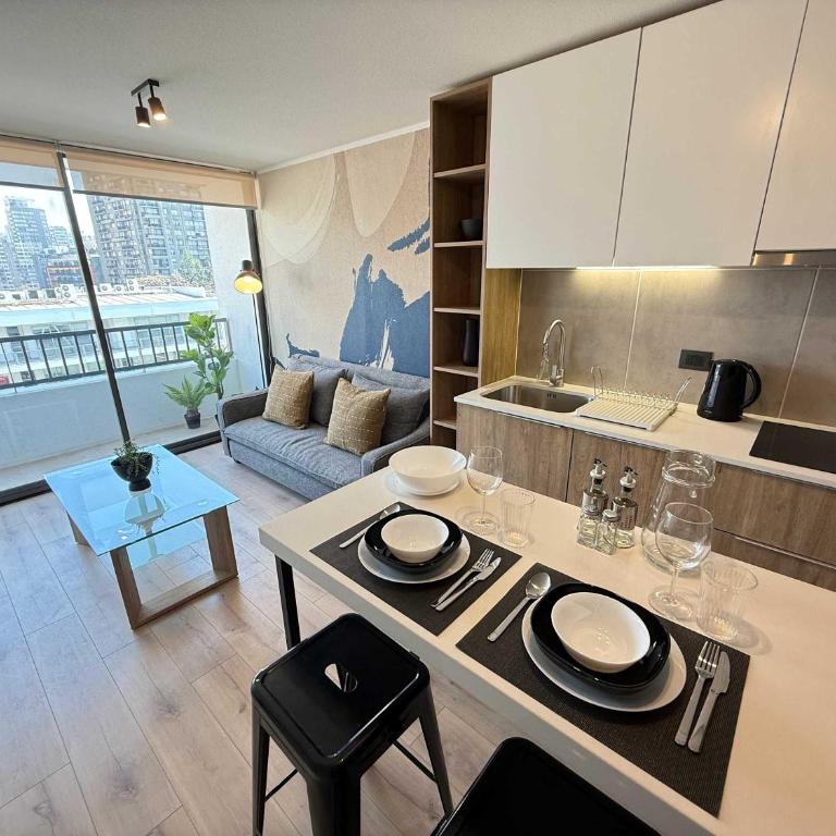 HOM l 1D1B, WiFi, AA, Lavandería, Smart TV, Santiago Centro - Apartment - 9