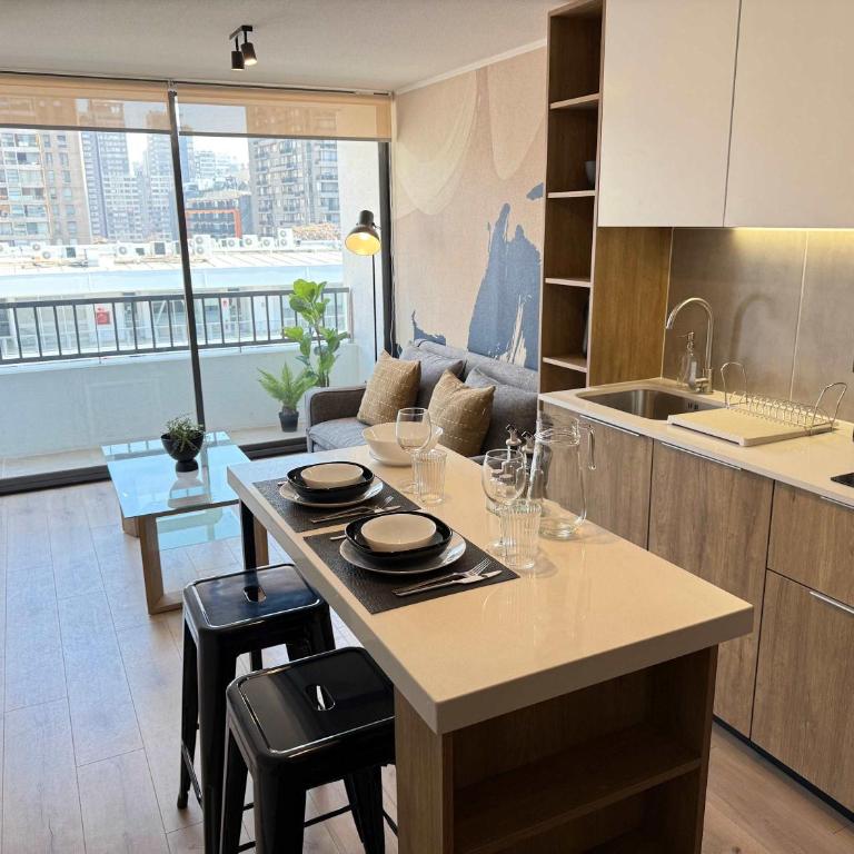 HOM l 1D1B, WiFi, AA, Lavandería, Smart TV, Santiago Centro - Apartment - 4