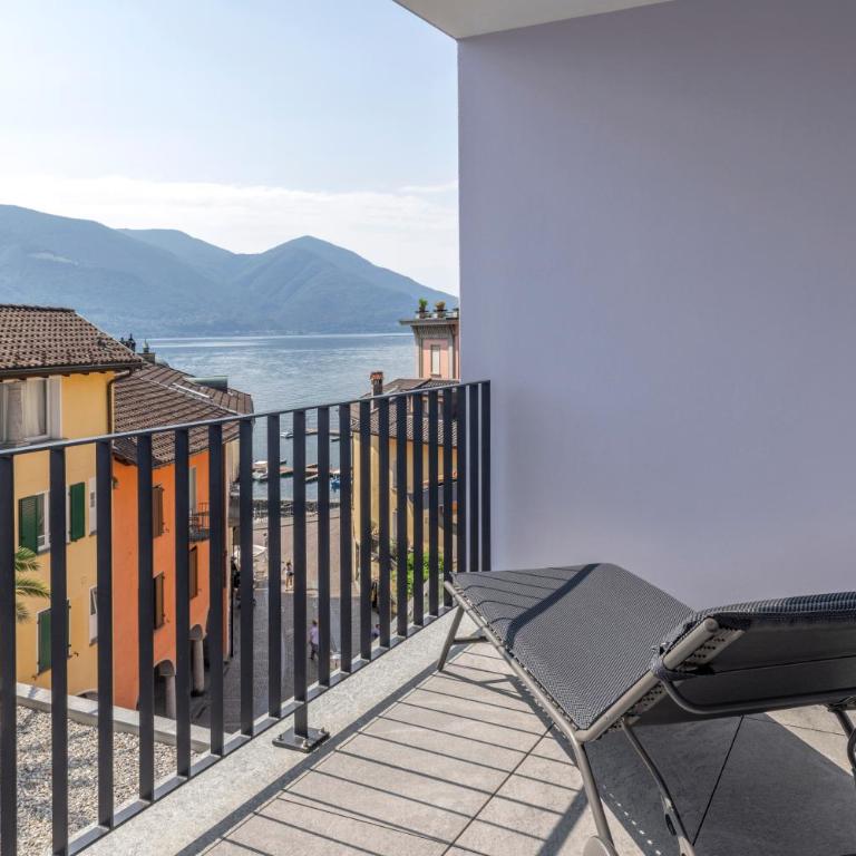 Living Ascona Boutique Hotel - Junior Suite con Terrazza e Vista Parziale Lago - 10