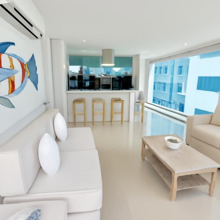Apartamento de Ensueño!! Sonesta 935 Cartagena Salida Playa Vistas WOW Morros - Two-Bedroom Apartment with Terrace and Sea View - 11