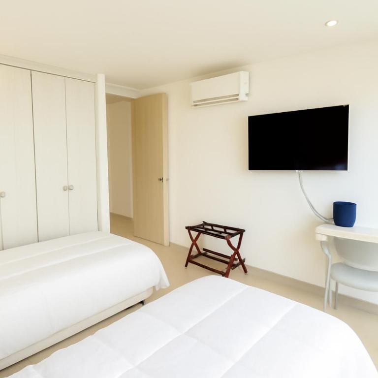 Apartamento de Ensueño!! Sonesta 935 Cartagena Salida Playa Vistas WOW Morros - Two-Bedroom Apartment with Terrace and Sea View - 5