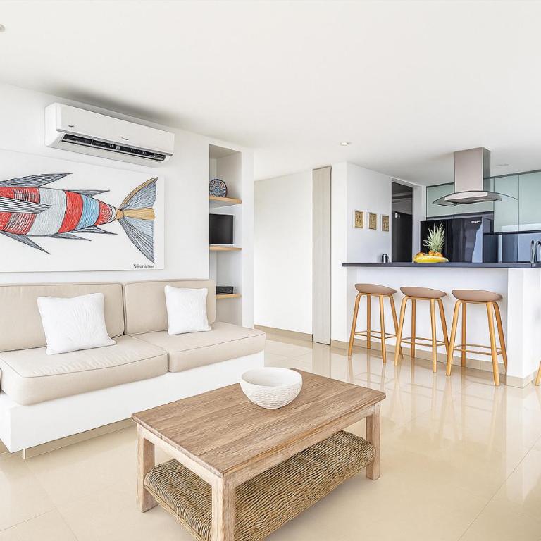 Apartamento de Ensueño!! Sonesta 935 Cartagena Salida Playa Vistas WOW Morros - Two-Bedroom Apartment with Terrace and Sea View - 23
