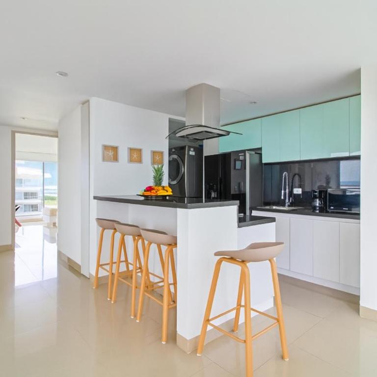 Apartamento de Ensueño!! Sonesta 935 Cartagena Salida Playa Vistas WOW Morros - Two-Bedroom Apartment with Terrace and Sea View - 26