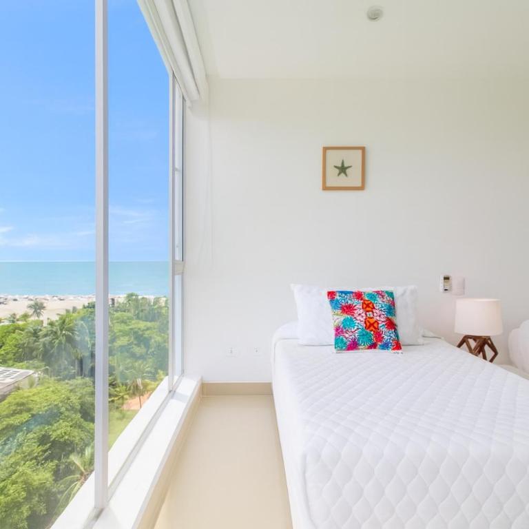 Apartamento de Ensueño!! Sonesta 935 Cartagena Salida Playa Vistas WOW Morros - Two-Bedroom Apartment with Terrace and Sea View - 40