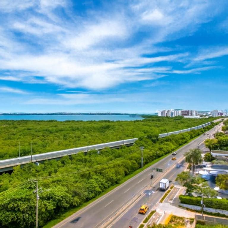Apartamento de Ensueño!! Sonesta 935 Cartagena Salida Playa Vistas WOW Morros - Two-Bedroom Apartment with Terrace and Sea View - 43