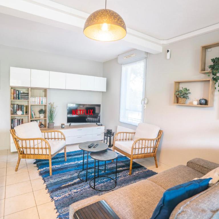 Parking Sécurisé -Climatisé-Piscine-Terrasse-AM - Apartment mit 2 Schlafzimmern und Terrasse - 8