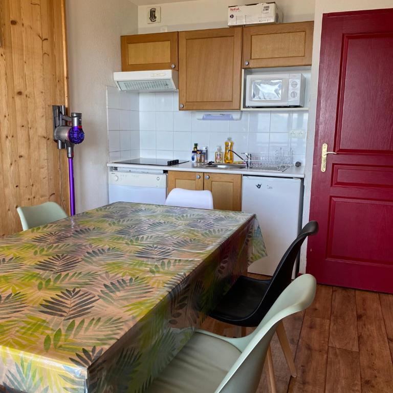 Plein sud, grande pièce de vie, vue imprenable sur les montagnes et parking couvert privé - Appartement 1 Chambre - 11
