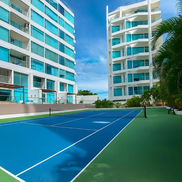Apartamento de Ensueño!! Sonesta 935 Cartagena Salida Playa Vistas WOW Morros - Two-Bedroom Apartment with Terrace and Sea View - 33