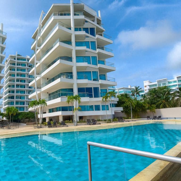 Apartamento de Ensueño!! Sonesta 935 Cartagena Salida Playa Vistas WOW Morros - Two-Bedroom Apartment with Terrace and Sea View - 51