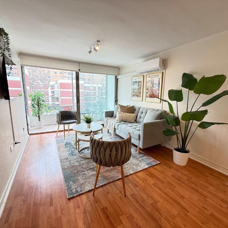HOM I A pasos Metro InésDeSuárez 4PAX, Providencia MPD31 - Apartment - 4