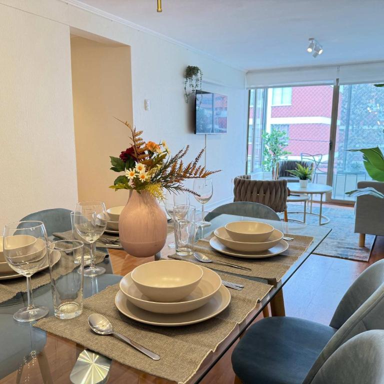HOM I A pasos Metro InésDeSuárez 4PAX, Providencia MPD31 - Apartment - 63