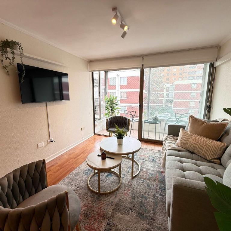 HOM I A pasos Metro InésDeSuárez 4PAX, Providencia MPD31 - Apartment - 77