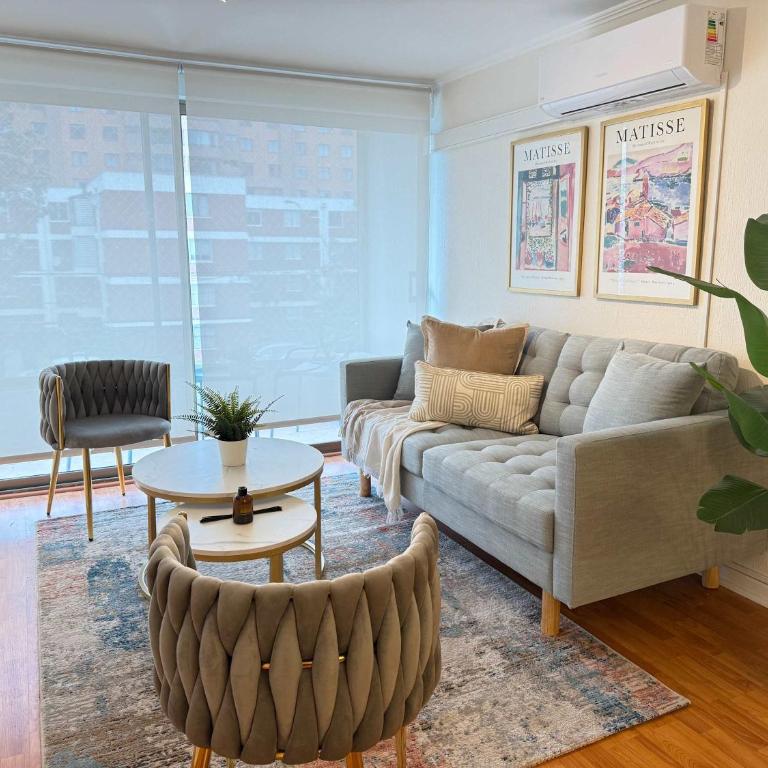 HOM I A pasos Metro InésDeSuárez 4PAX, Providencia MPD31 - Apartment - 78