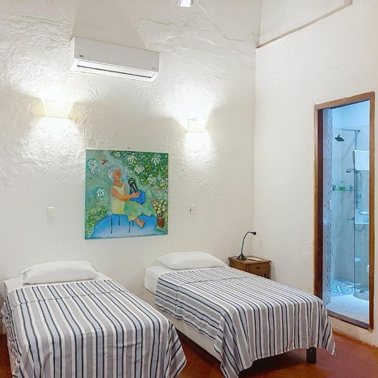 Casa Digna - Habitación Doble con baño privado - 2 camas - 1