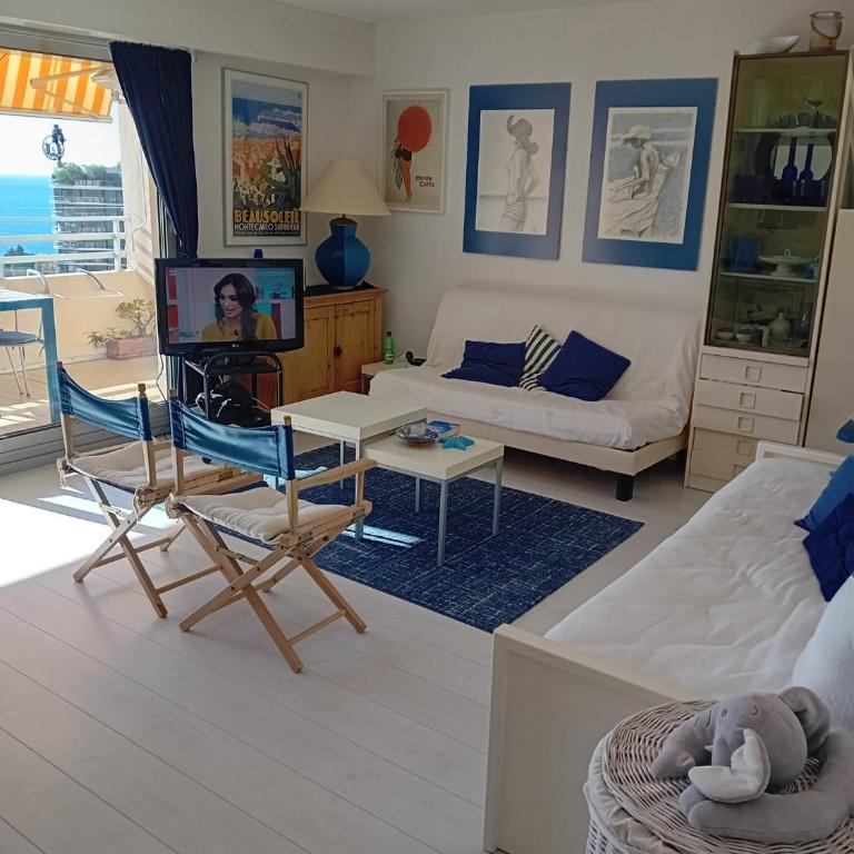 Montecarlo hill appart vue mer proche monaco - Apartment mit 1 Schlafzimmer - 6