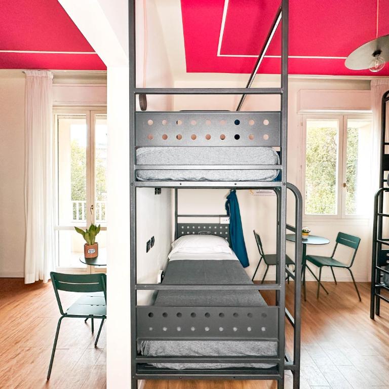 Ostello Bello Bologna - Posto Letto in Dormitorio Misto con 6 Letti - 4