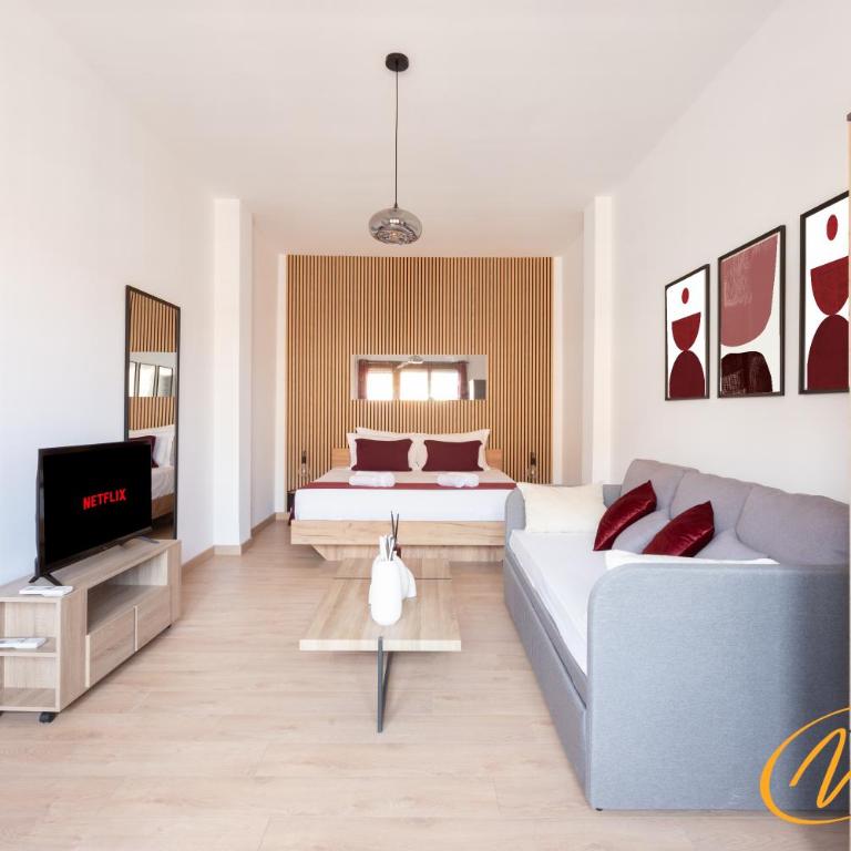 Nuccia Luxury Apartment and Suites - Terrace, bright glass lounge, 200mt to Metro-5min to Vatican, A-C - One-Bedroom Apartment - 3