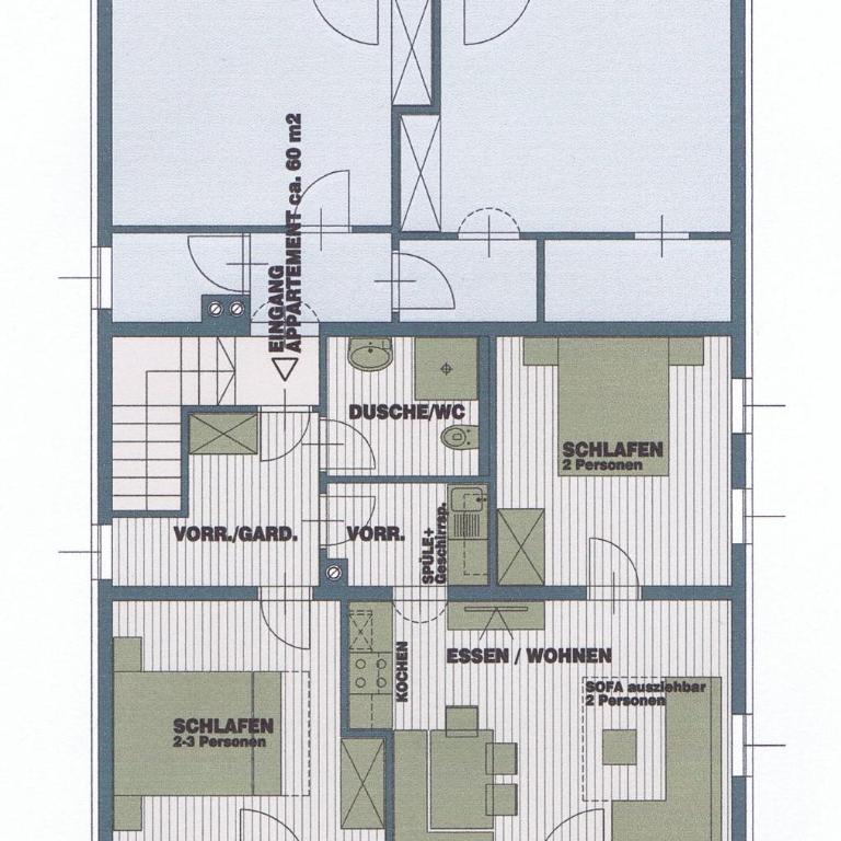 Haus Hofer - Apartment mit 2 Schlafzimmern und Balkon - 2