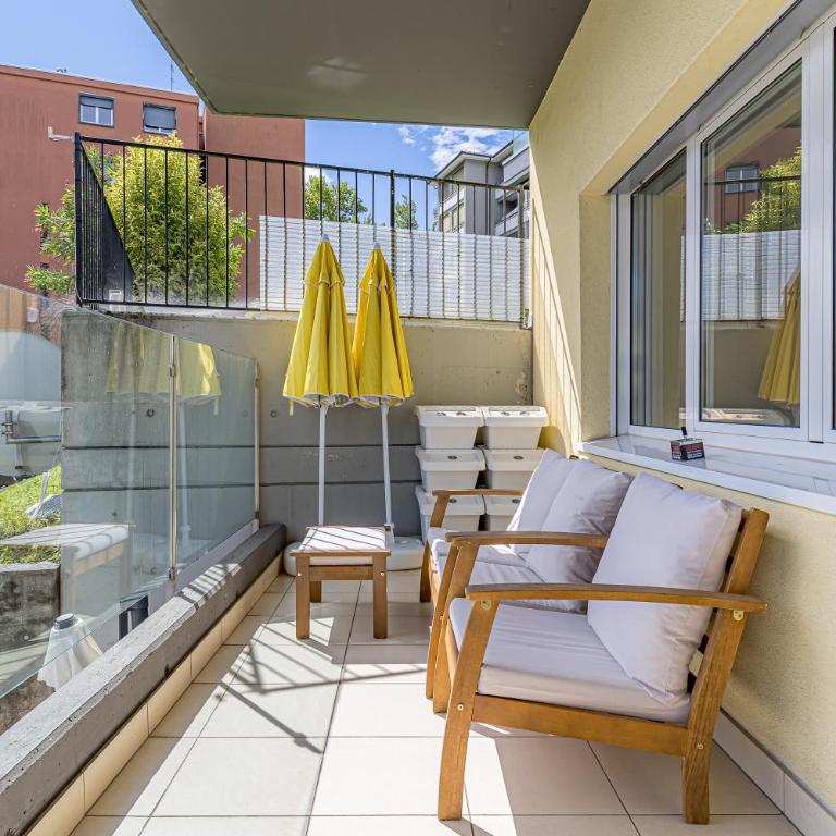 Imperial of Lugano 2 with a lake view and garden behind the station and 10 min from the lake of Lugano - Appartamento con 2 Camere da Letto e Vista Lago - 3