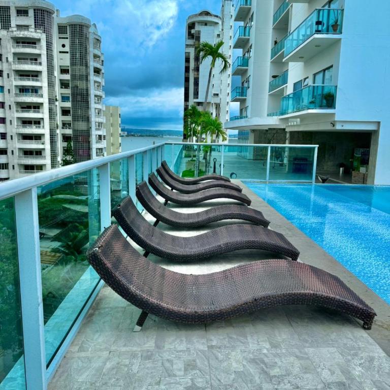 22F Infinitum Apartamento en Bocagrande vista al mar - Apartamento de 1 dormitorio - 23