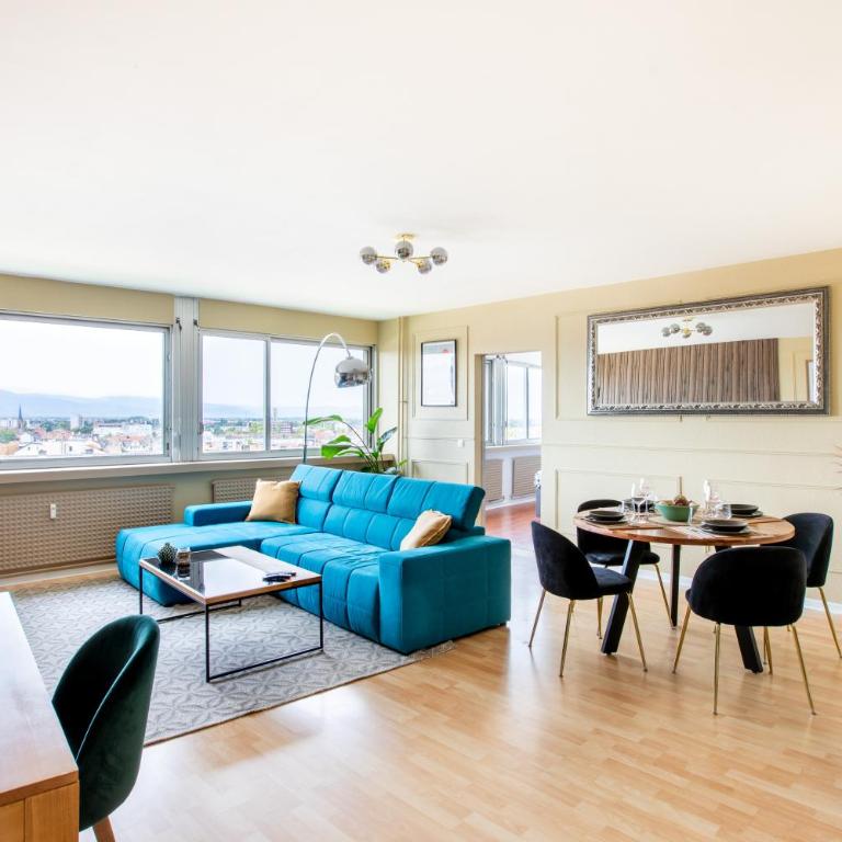 Nouveau - Vue panoramique Vosges - 90m moderne et Cocoon - Parking et Netflix - Apartamento de 2 dormitorios - 6