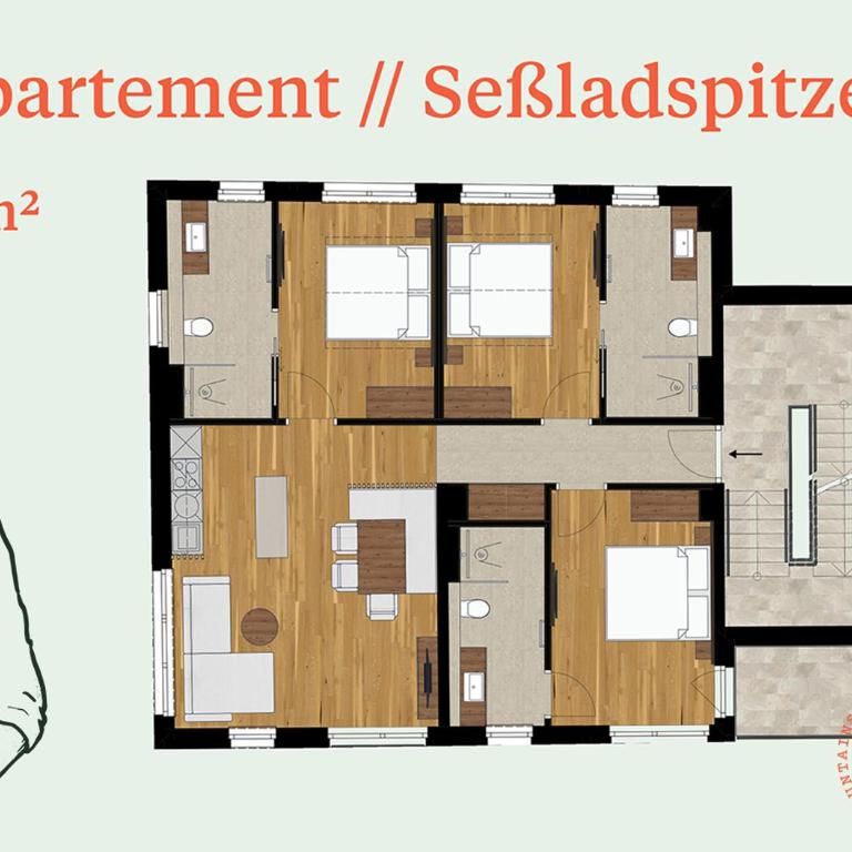 FRANZ alpine living - Apartments - Apartment mit Balkon - 11