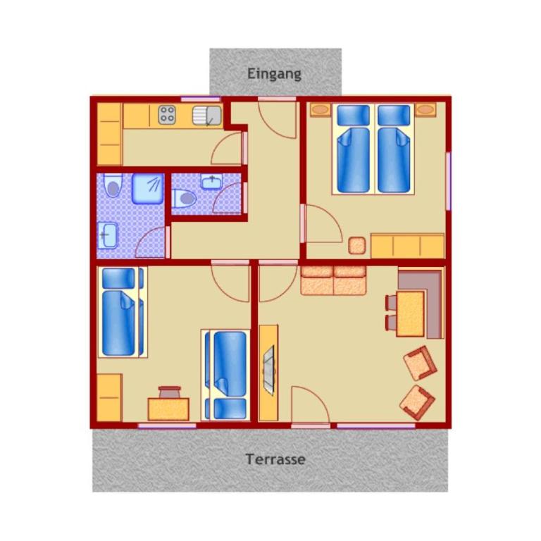 Ferienhaus Wieselweg im Feriendorf Reichenbach 14 - Haus mit 2 Schlafzimmern - 40