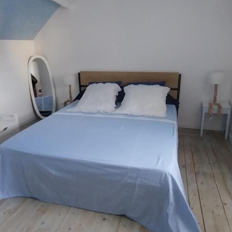 Chambre bleue avec accès plage - Chambre Double - 4