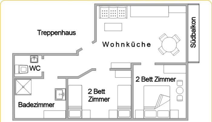 Appartementhaus Sporthotel Mölltal - Appartamento con 2 Camere da Letto (7) - 3