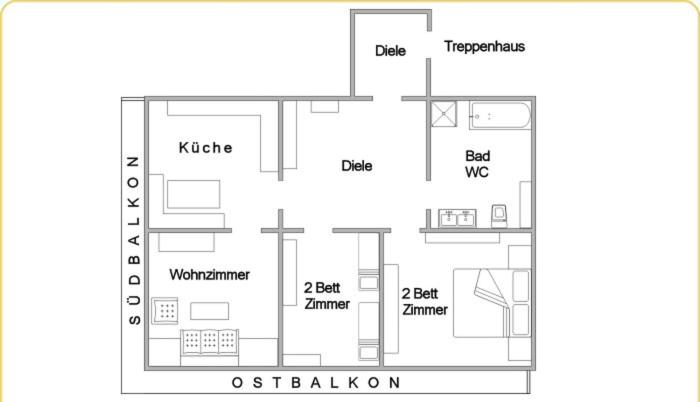 Appartementhaus Sporthotel Mölltal - Appartamento con 2 Camere da Letto (2) - 5