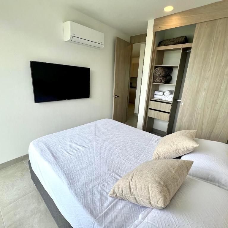 Apartamento familiar en Santa Marta con vista al mar y la Sierra - Two-Bedroom Apartment - 17