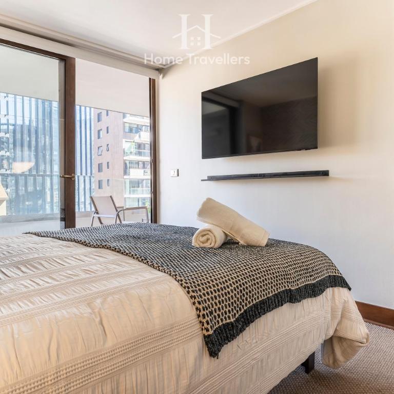 HT Amplio depto en Las Condes con estacionamiento - One-Bedroom Apartment - 21