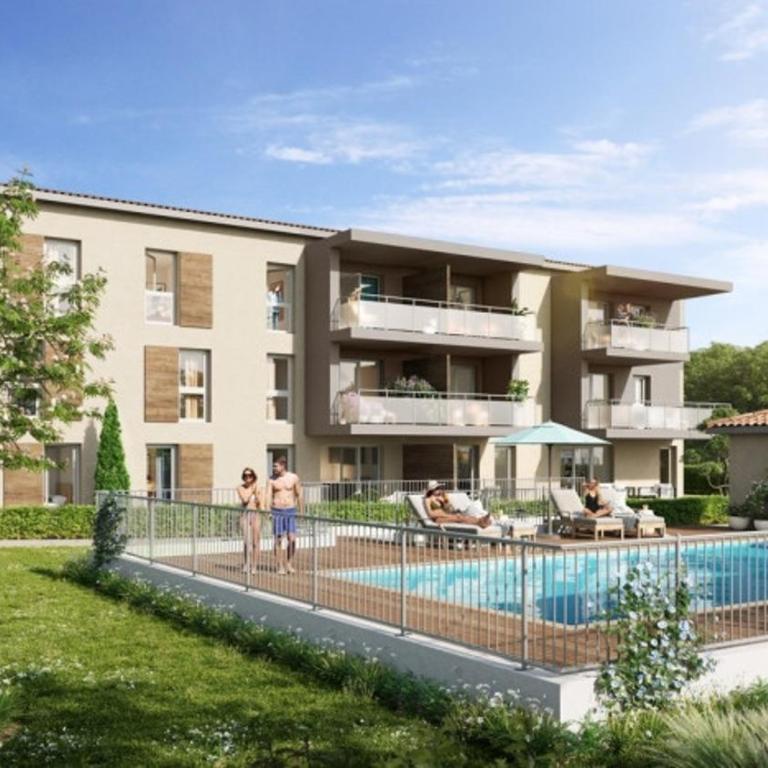 Appartement T2 chambre plus cabine, terrasse vue piscine - Appartement 1 Chambre - Vue sur Piscine - 19