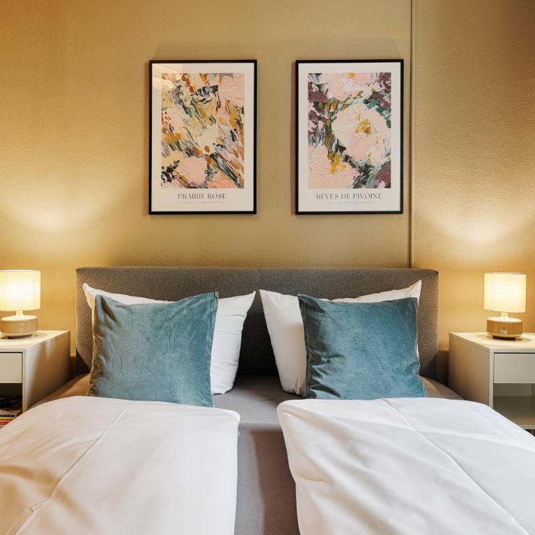 homie stay schiestlstraße - Moderne Altbauapartments, Nahe Stadtzentrum & Weinberge - Apartment im EG mit zwei Schlafzimmern, einem Wohnzimmer und zwei Garagen - 11