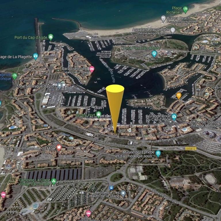 Cap d Agde T4 Duplex Center Port Private Parking WIFI Air Conditioning - Apartment - 79