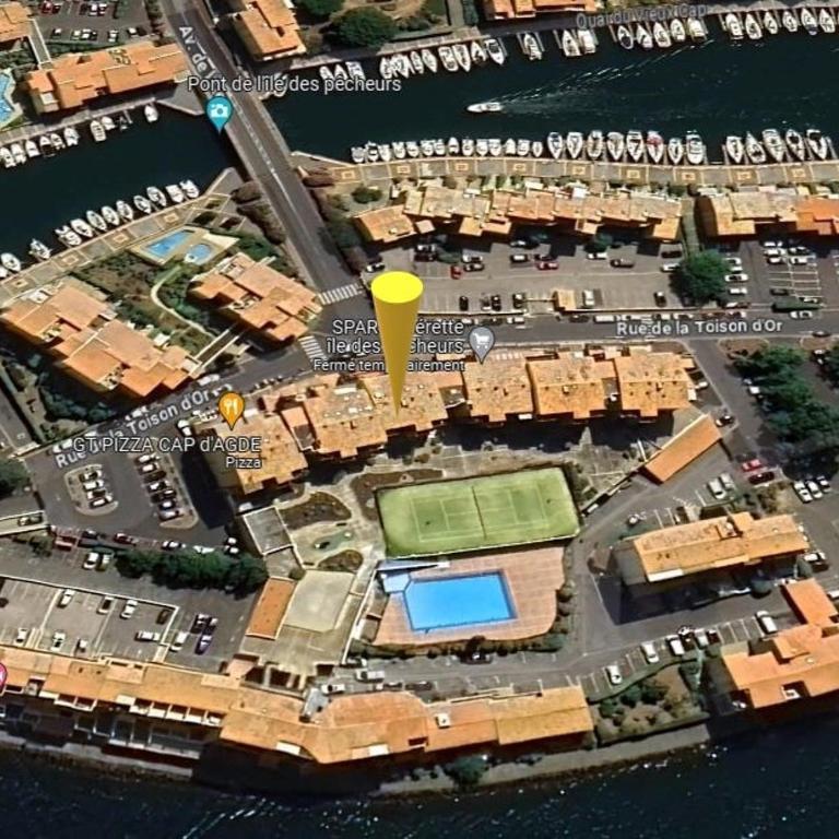 CAP Studio Vue Port Pools Tennis Loggia WiFi Clim - Appartement 2 Chambres - 34