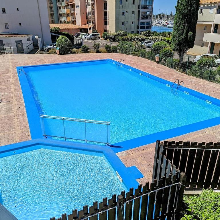 CAP Studio Vue Port Pools Tennis Loggia WiFi Clim - Appartement 2 Chambres - 54