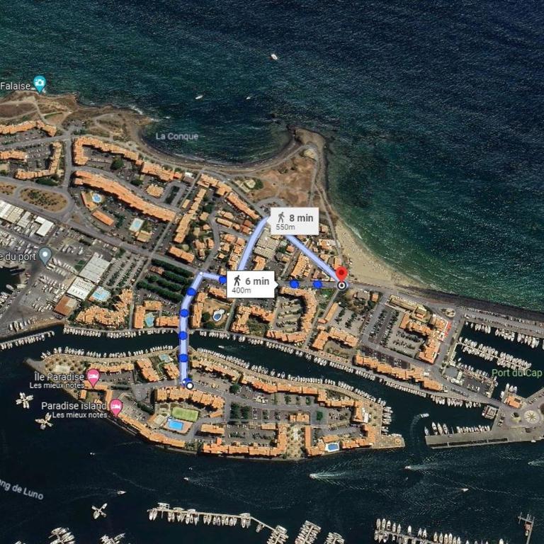 CAP Studio Vue Port Pools Tennis Loggia WiFi Clim - Appartement 2 Chambres - 87