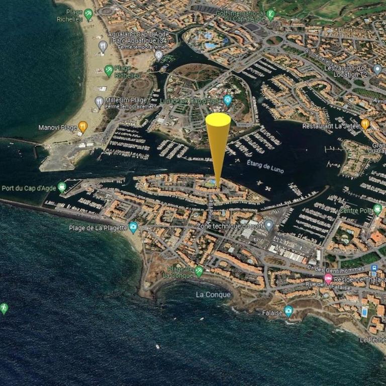 CAP Studio Vue Port Pools Tennis Loggia WiFi Clim - Appartement 2 Chambres - 97